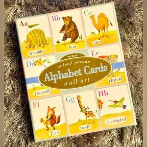 eeBoo Animal Parade Alphabet Wall Art Cards